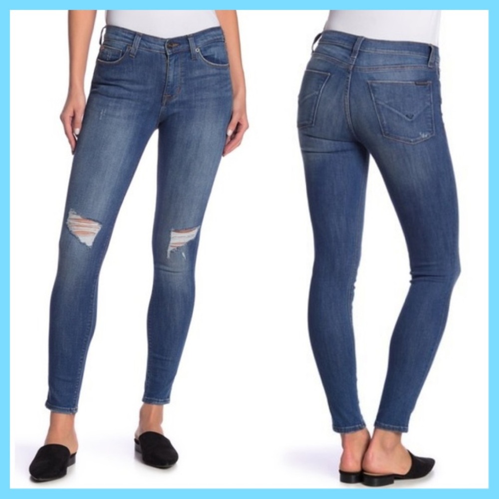 Hudson Natalie Midrise Ankle Skinny Jeans